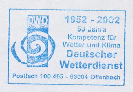 Meter Cut Germany 2002 Meteorological Service - Clima & Meteorología