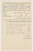 Nota Almelo 1911 - Boekhandel - Holanda