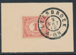 Grootrondstempel Leerbroek 1912 - Storia Postale
