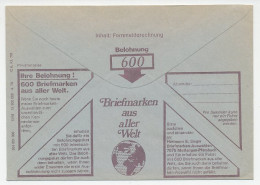 Postal Cheque Cover Germany Globe - Stamps - Geographie
