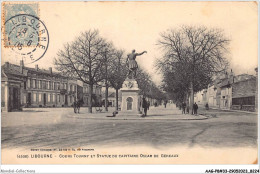 AAGP8-33-0699- LIBOURNE- Cours Tourny Et Statue Du Capitaine Oscar De Geraux - Libourne