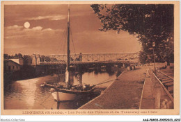 AAGP8-33-0693- LIBOURNE- Les Ponts Des Pietons Et Du Tramways Sur L'Isle - Libourne