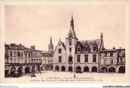 AAGP8-33-0683- LIBOURNE- Place ABel-Surchamp - L'hôtel De Ville Et L'église Saint-Jean-Baptiste - Libourne