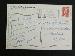 LE LAVANDOU - VAR - FLAMME SUR MARIANNE BRIAT - LE PORT - Mechanical Postmarks (Advertisement)