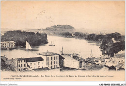 AAGP8-33-0674- LIBOURNE- Les Rives De La Dordogne, Le Tertre De Fronsac Et Les Cotes De Canon Fosac - Libourne