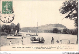AAGP7-33-0657- LIBOURNE- Un Coin Du Port Sur La Dordogne Et Le Tertre De Fronsac- Vue Prise Des Allées Souchet - Libourne