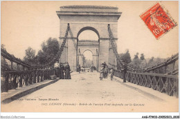 AAGP7-33-0638- LANGON- Entrée De L'ancien Pont Suspendu Sur La Garonne - Langon