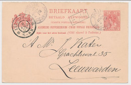 Briefkaart G. 58 B A-krt. Juvisy Frankrijk - Leeuwarden 1905 - Postwaardestukken