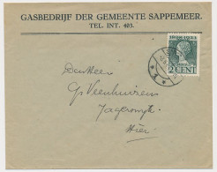 Envelop Gemeente Sappemeer 1924 - Gasbedrijf - Non Classés