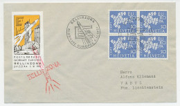 Cover / Postmark / Label Switzerland 1961 Europa - Rocket  - Europese Instellingen