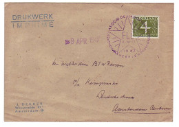 Cover / Postmark Netherlands 1947 Esperanto F.L.E. Heerlen - Esperánto