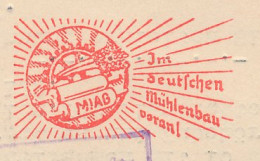 Meter Card Deutsche Reichspost / Germany 1937 MIAG - Mills Construction - Millstone - Moulins