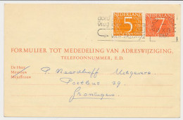 Verhuiskaart G. 30 Amsterdam - Groningen 1967 - Ganzsachen