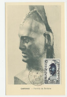 Maximum Card Tunisia 1954 Carthago - Hermes The Barbarian - Otros & Sin Clasificación