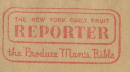 Meter Cover USA 1951 Reporter - New York Daily Fruit - Man S Bible - Zonder Classificatie