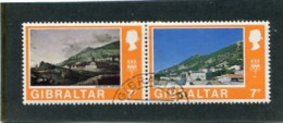 GIBRALTAR - 1971  7p  DEFINITIVE PAIR  FINE USED - Gibilterra
