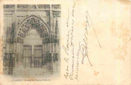 58 - Clamecy - Portail De L'Eglise St-Martin - Précurseur - CPA - Oblitération De 1902 - Voir Scans Recto-Verso - Clamecy