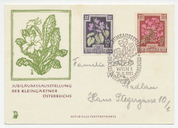 Card / Postmark Austria 1953 Flowers  - Altri & Non Classificati