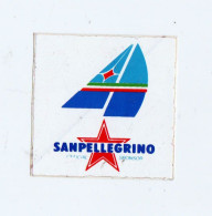 San Pellegrino Sponsor Vela  Cm 6 X 6  ADESIVO STICKER  NEW ORIGINAL - Pegatinas