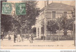 AAXP3-33-0240 - ANDERNOS-LES-BAINS - La Poste Et Le Boulevard De La Republique  - Andernos-les-Bains