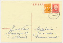 Briefkaart G. 347 / Bijfrankering Polsbroek - Dedemsvaart 1972 - Postwaardestukken