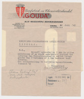 Vouwbrief Gouda 1945 - Zeepfabriek - Paesi Bassi
