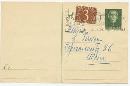 Briefkaart G. 300 / Bijfrankering Locaal Te Den Haag 1958 - Postwaardestukken