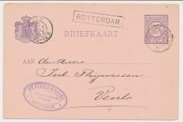 Trein Haltestempel Rotterdam 1883 - Covers & Documents