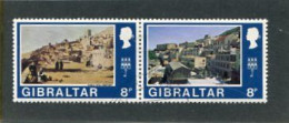 GIBRALTAR - 1971  8p  DEFINITIVE PAIR  FINE USED - Gibilterra