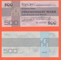 DDR RDA Germania 500 Mark 1979 Forumscheck Germany Foreign Trade Allemagne - 500 Mark