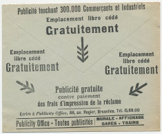 Postal Cheque Cover Belgium 1934 Newspaper - Advertising - Unclassified