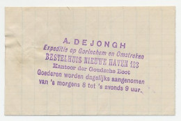 Gorinchem - Rotterdam 1892 - Expeditiedienst - Briefe U. Dokumente