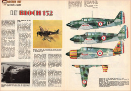 Bloch 152. Avion Militaire Français De La Seconde Guerre Mondiale. Modélisme. Maquette. 1979. - Collections