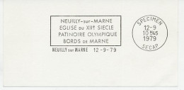 Specimen Postmark Card France 1979 Olympic Ice Rink - Church - Altri & Non Classificati