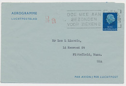Luchtpostblad G. 15 Den Haag - Pittsfield USA 1963 - Postal Stationery