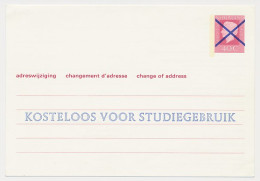 Verhuiskaart G. 42 S - STUDIEGEBRUIK - Postal Stationery