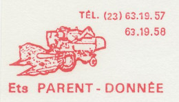 Test Meter Card France 1971 Harvester - Landwirtschaft
