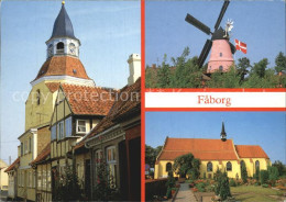 72504199 Faborg Kirche Windmuehle Faborg - Denmark