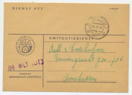 Dienst PTT De Bilt - Amsterdam 1957 - Kwitantiedienst - Unclassified
