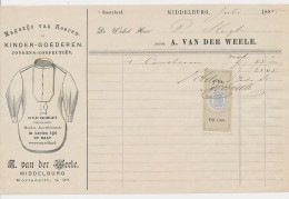 Nota Middelburg 1885 - Heeren- Kinder Goederen - Nederland