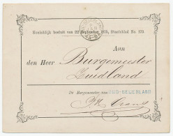 Naamstempel Oud - Beijerland 1879 - Cartas & Documentos