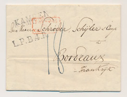 Kampen - Bordeaux Frankrijk 1828 - Pays-Bas Par Valenciennes - ...-1852 Vorläufer