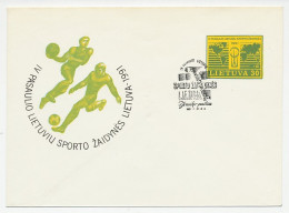 Postal Stationery Lithuania 1991 Football - Basketball - Other & Unclassified