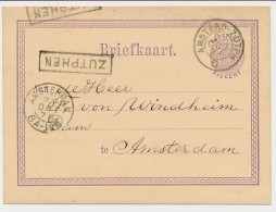Trein Haltestempel Zutphen 1876 - Brieven En Documenten