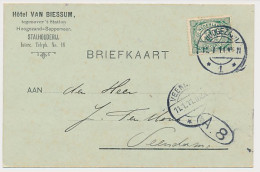 Firma Briefkaart Hoogezand 1911 - Hotel Van Biesum -Stalhouderij - Unclassified