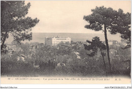 AAXP5-33-0447 - ARCACHON - Vue GéNéRale De Ville D'éTé Du Bassin Et Du Grand HôTel  - Arcachon