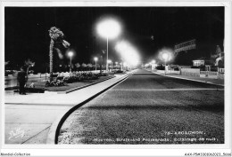 AAXP5-33-0400 - ARCACHON - Nouveau Boulevard Promenade - Eclairage De Nuit - Arcachon