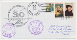 Cover / Postmark USA 1984 Antarctic - Scott Base - McMurdo Station - Helicopter - Arktis Expeditionen