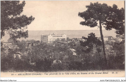 AAXP5-33-0384 - ARCACHON - Vue GéNéRale De La Ville D'éTé Du Bassin Et Du Grand HôTel - Arcachon