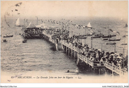 AAXP4-33-0362 - ARCACHON -La Grande Jetee Un Jour De Regates  - Arcachon